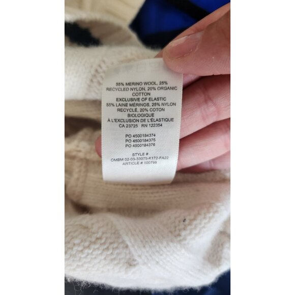 Sunday Best Cable Knit Pullover V-Neck Sweater Vest White Size M - Picture 6 of 6